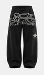 Badblood Titan Stroke Baggy Joggers - Black