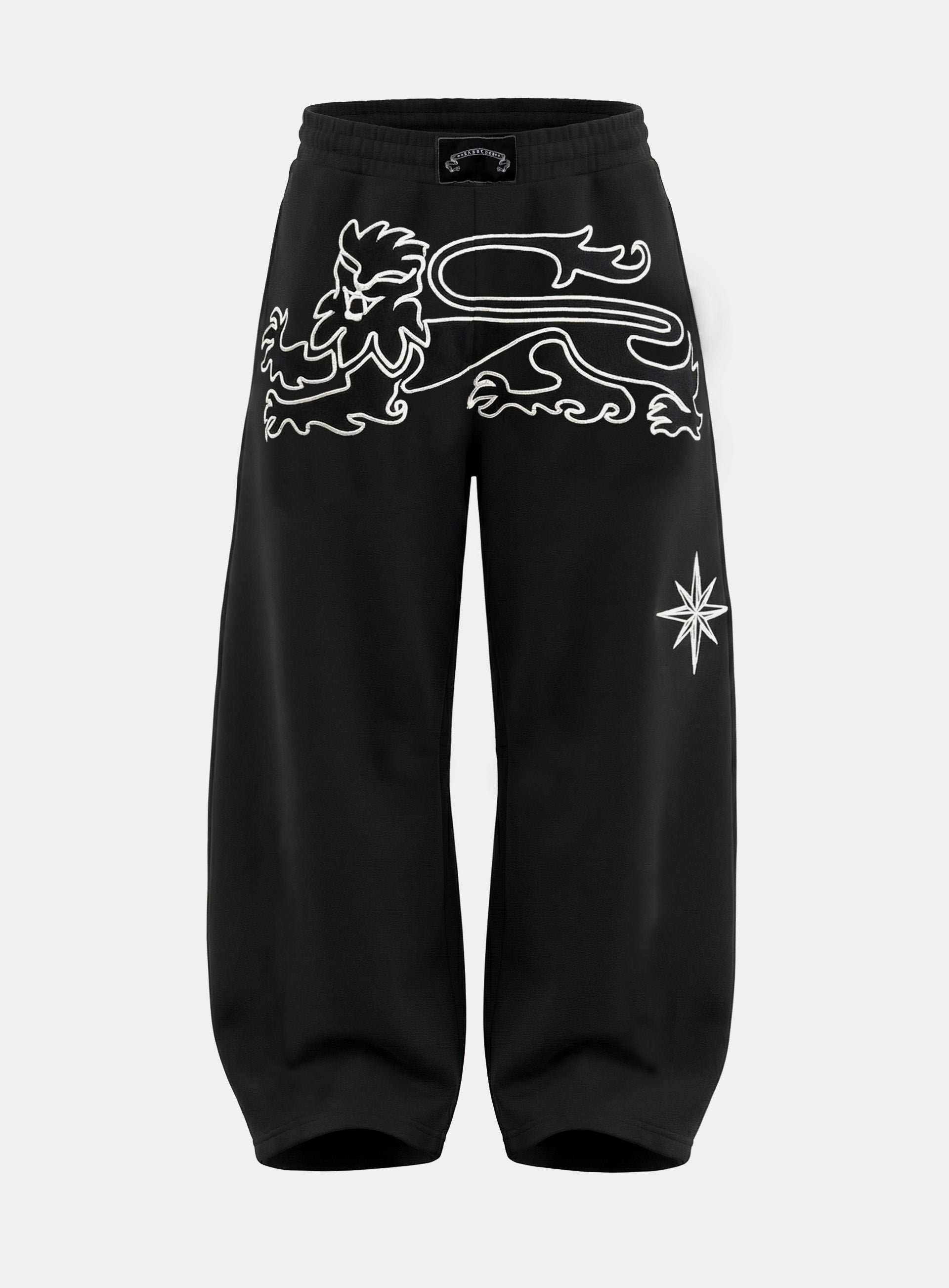 Badblood Titan Stroke Baggy Joggers - Black