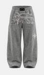 Badblood Titan Stroke Baggy Joggers - Gray
