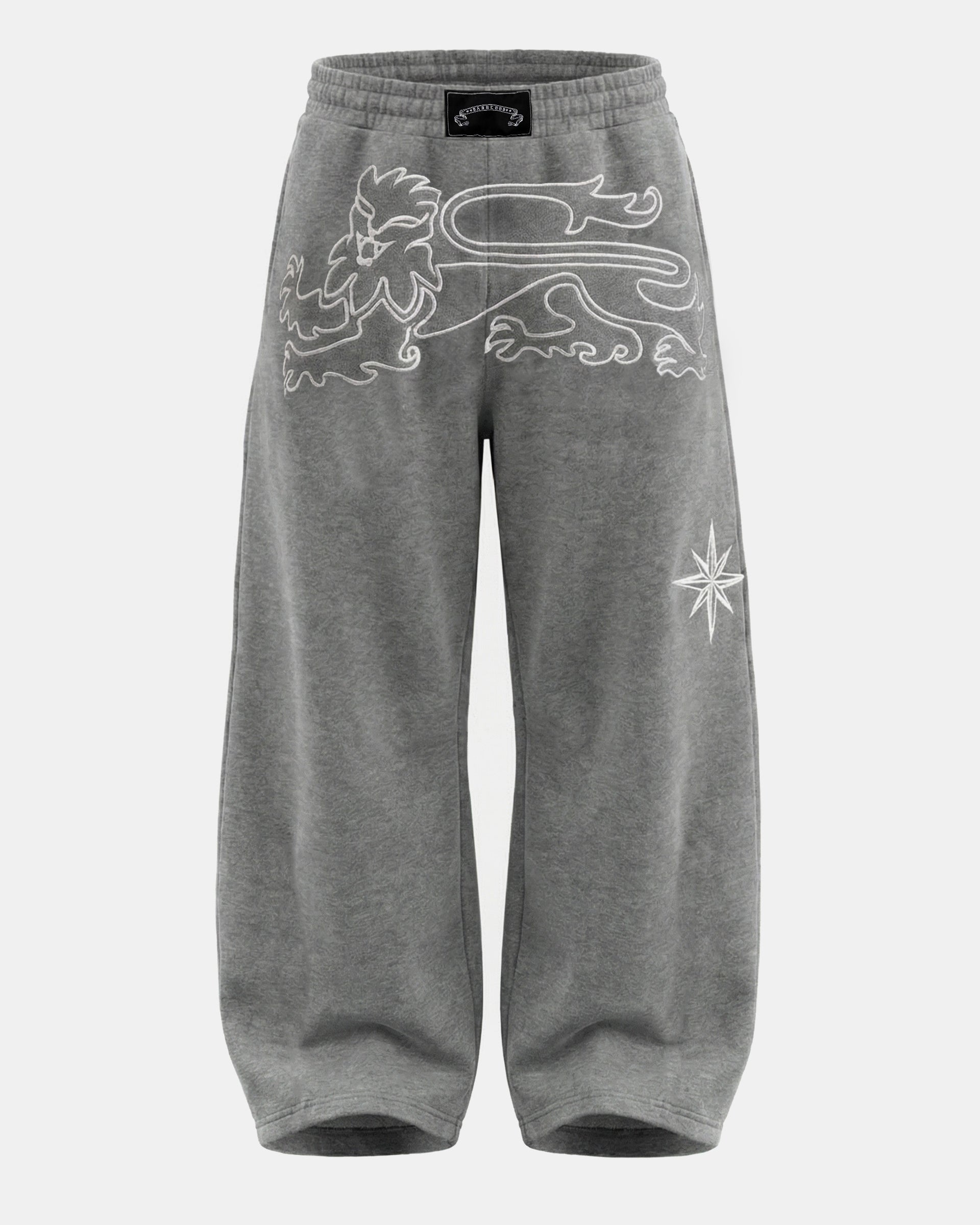 Badblood Titan Stroke Baggy Joggers - Gray