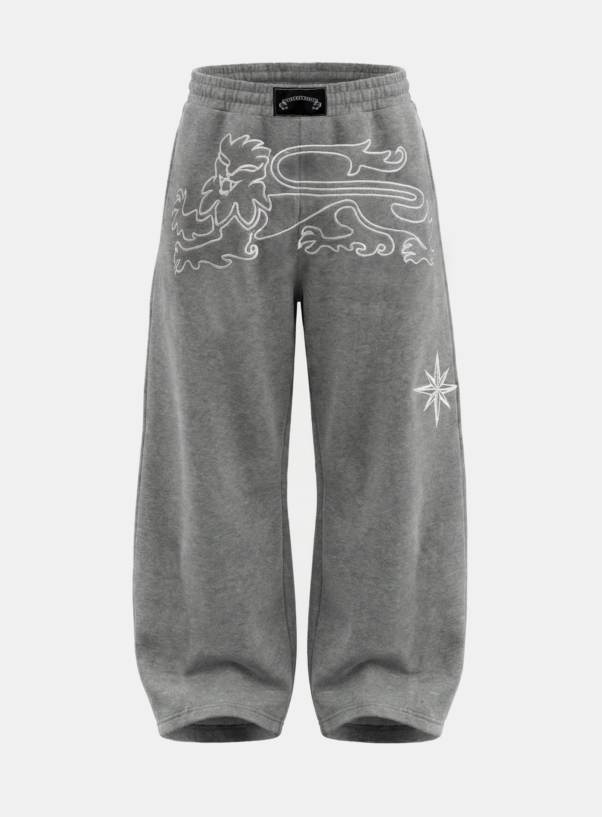 Badblood Titan Stroke Baggy Joggers - Gray