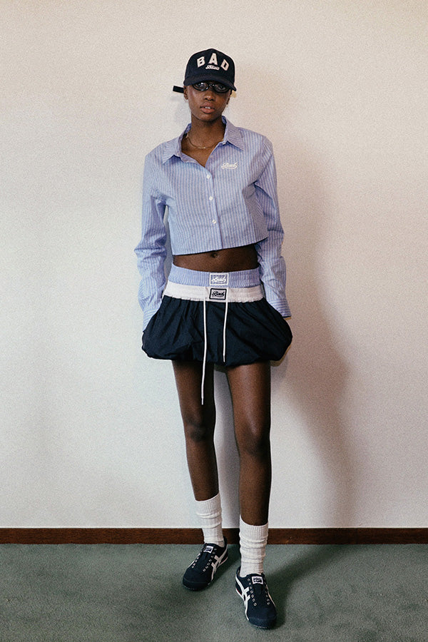 Badblood Billy Balloon Mini Skirt - Navy