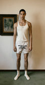Badblood EMF Boxer Shorts White/Stripes