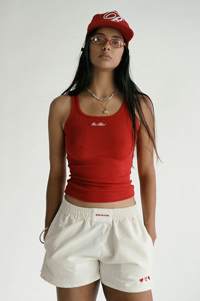◆BADBLOOD◆ Destroyed Lonely Boxer Shorts Cream w-srt24-051 Badblood Destroyed Lonely Boxer Shorts - Cream – BBGSHOPHK