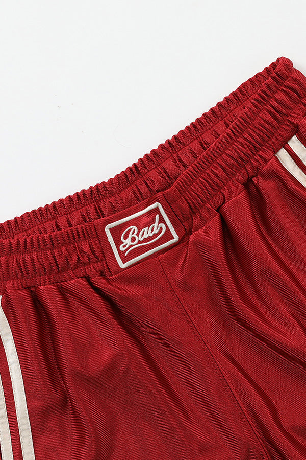 Badblood 91 Football Shorts Red