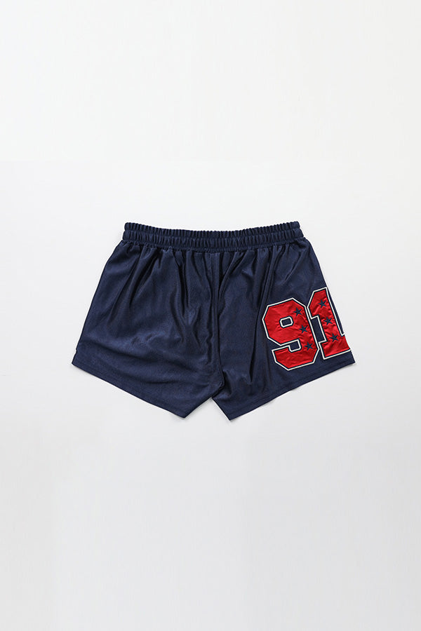 Badblood 91 Football Shorts Navy