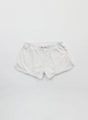 Badblood Classic Logo Pointel Micro Boxer Shorts - White