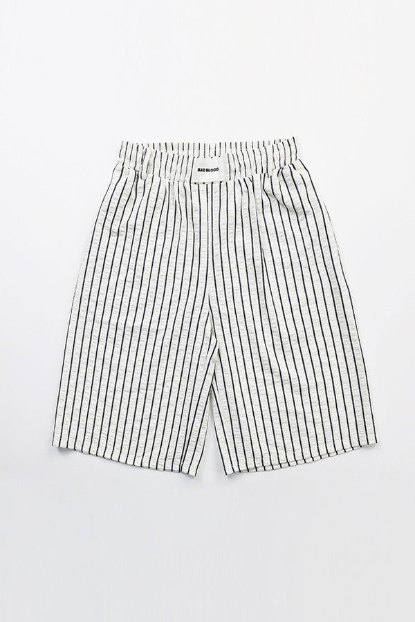 Badblood  AJ Easy Bermuda Pants White/Stripes