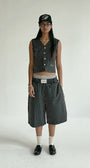 Badblood  AJ Easy Bermuda Pants Black/Stripe