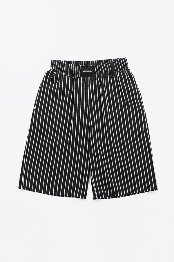 Badblood  AJ Easy Bermuda Pants Black/Stripe