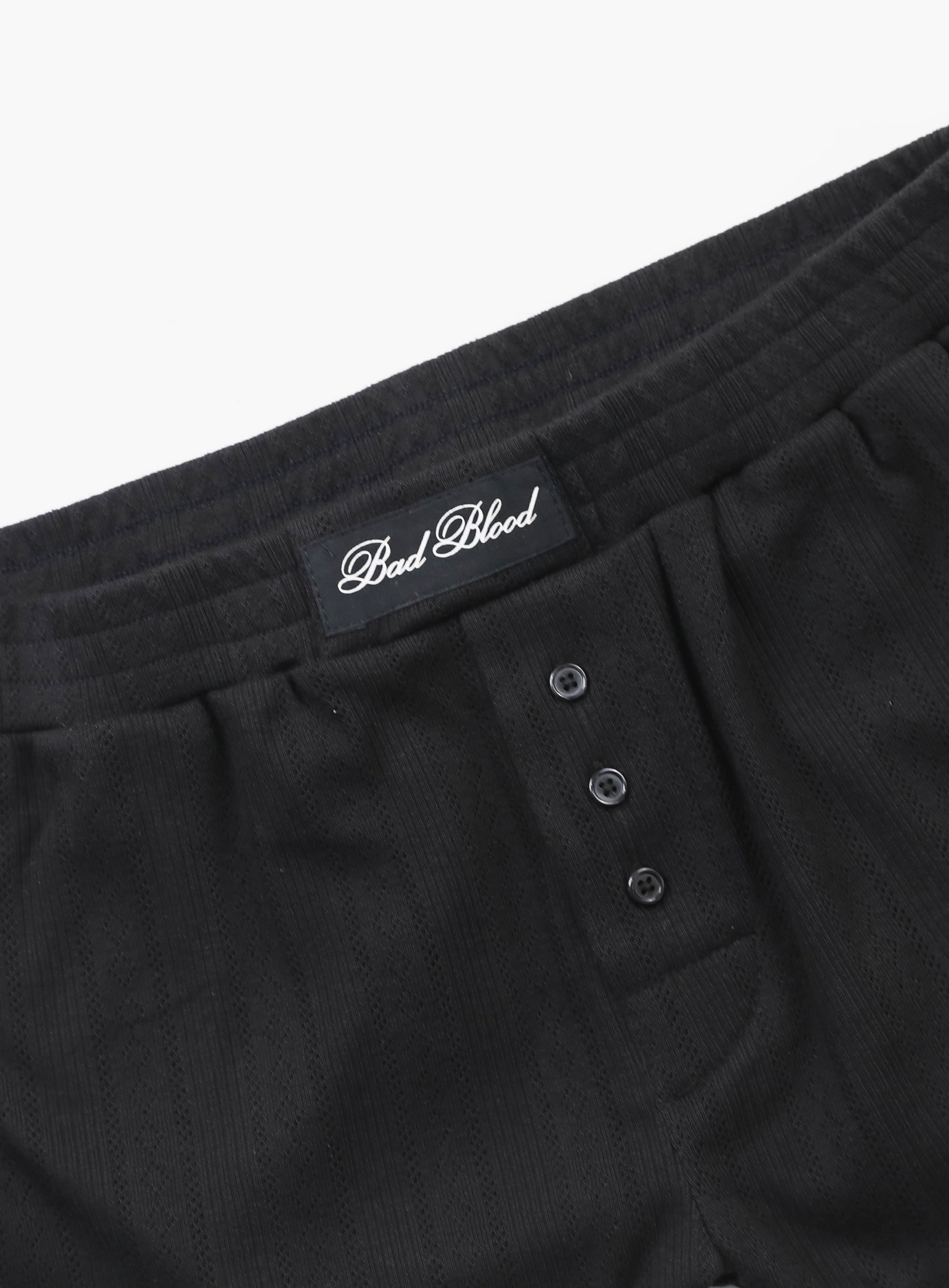 Badblood Classic Logo Pointel Micro Boxer Shorts - Black