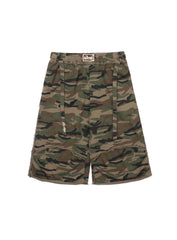 Badblood Raw Edge Bermuda Pants - Camo