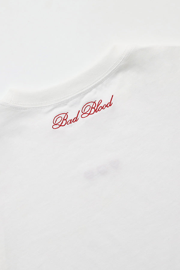 Badblood Classic Logo T-Shirt Slim Fit - White