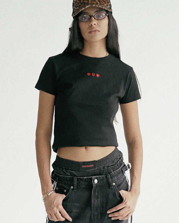 Badblood  Classic Logo T-Shirt Slim Fit - Black