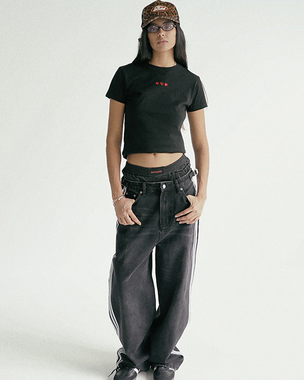 Badblood  Classic Logo T-Shirt Slim Fit - Black