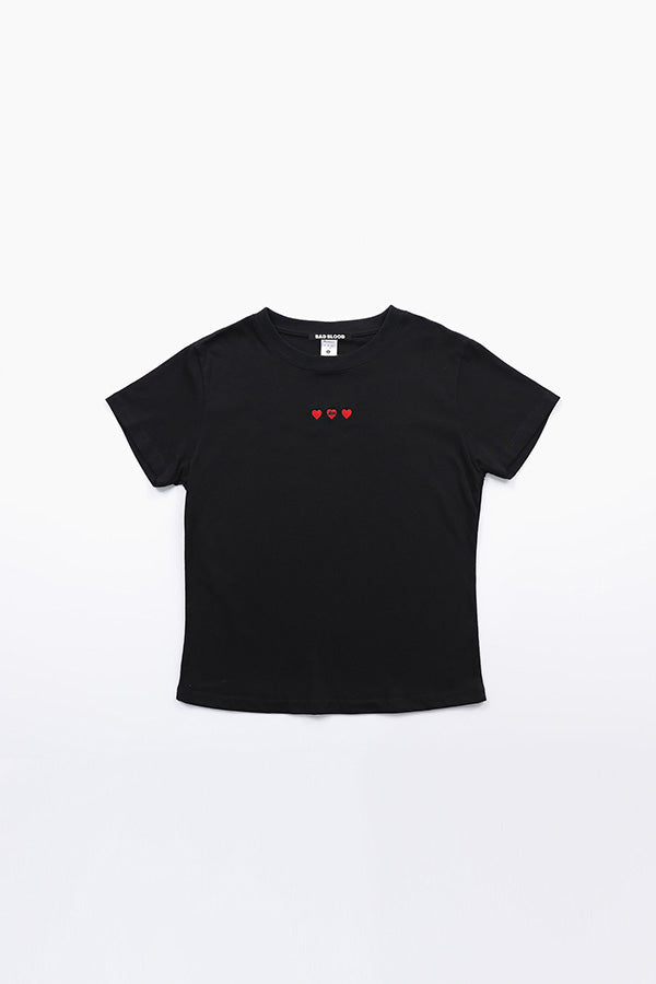 Badblood  Classic Logo T-Shirt Slim Fit - Black