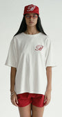 Badblood Classic logo t-shirt loose fit - White