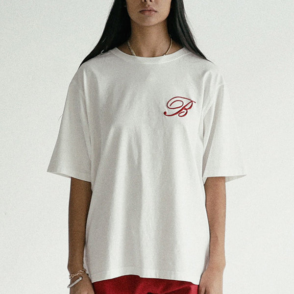 Badblood Classic logo t-shirt loose fit - White