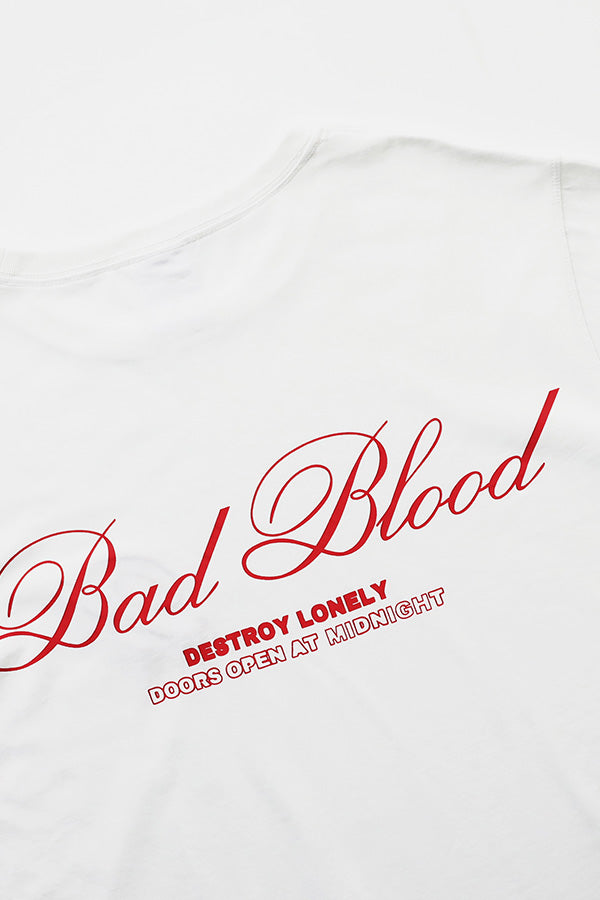 Badblood Classic logo t-shirt loose fit - White