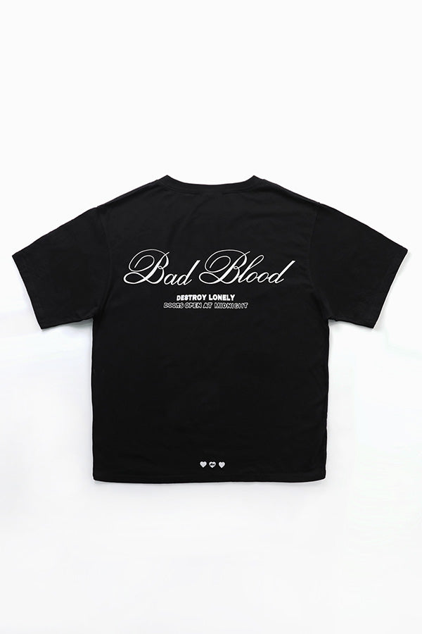 Badblood Classic Logo T-Shirt Loose Fit - Black