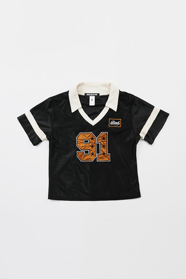 Badblood 91 Football Jersey Slim Fit Black