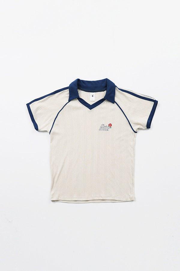 Badblood Pointelle Soccer Shirt Blue