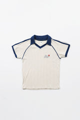 【BADBLOOD】 Pointelle Soccer Shirt Blue Badblood Pointelle Soccer Shirt Blue – BBGSHOPHK