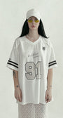 Badblood Crochet 91 Football Jersey Large Fit White