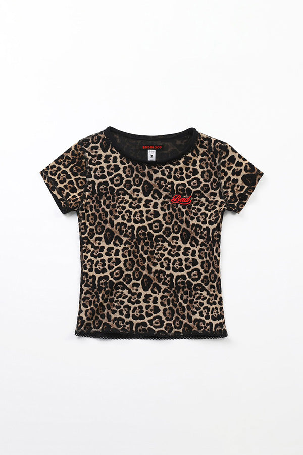 Badblood Reversible Baby T-Shirt - Leopard