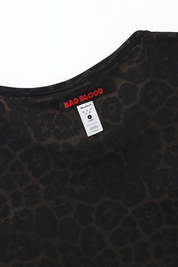 Badblood Reversible Baby T-Shirt - Leopard