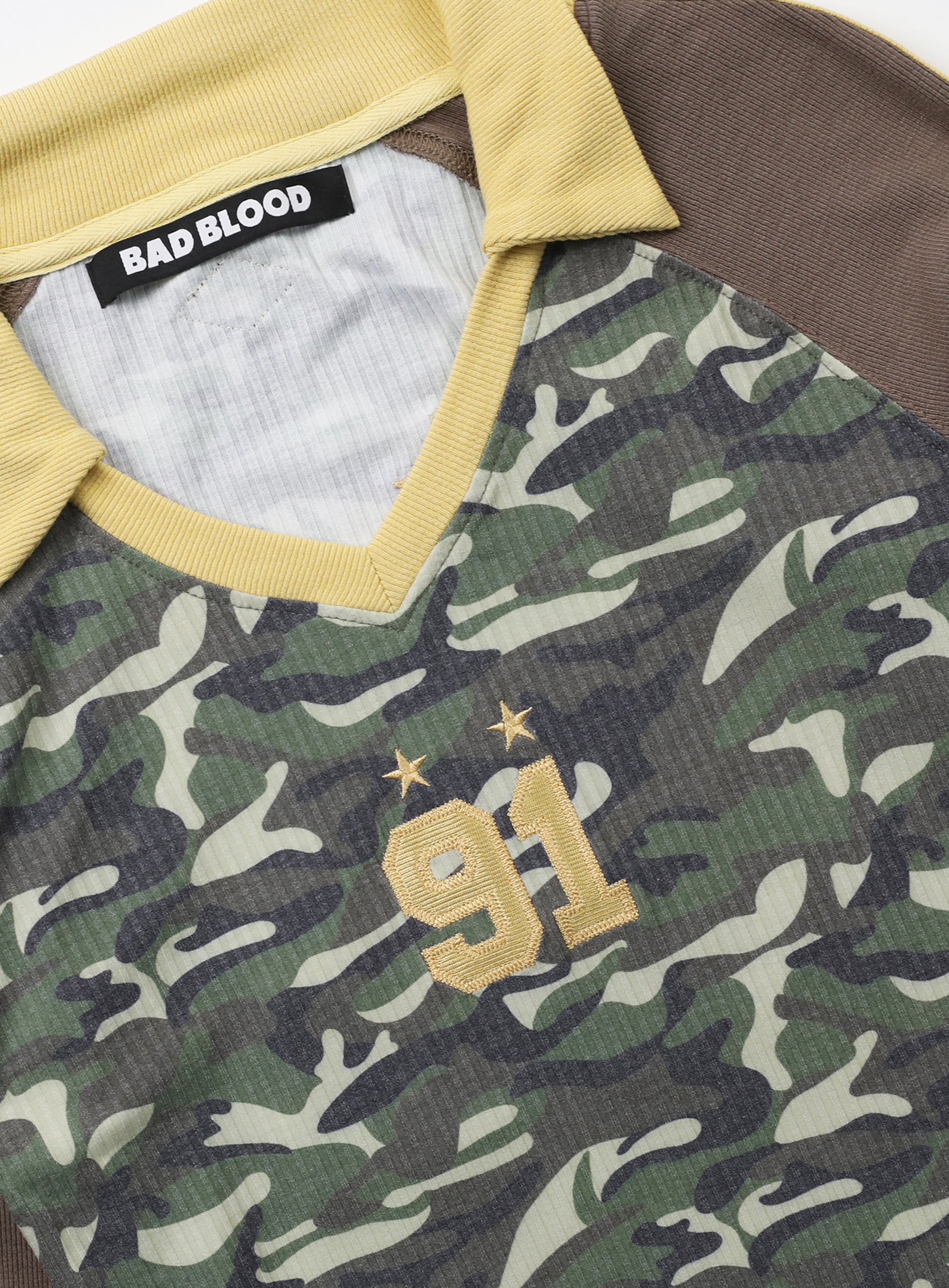 Badblood Nadja Jersey Top - Camo