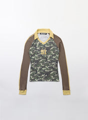 Badblood Nadja Jersey Top - Camo