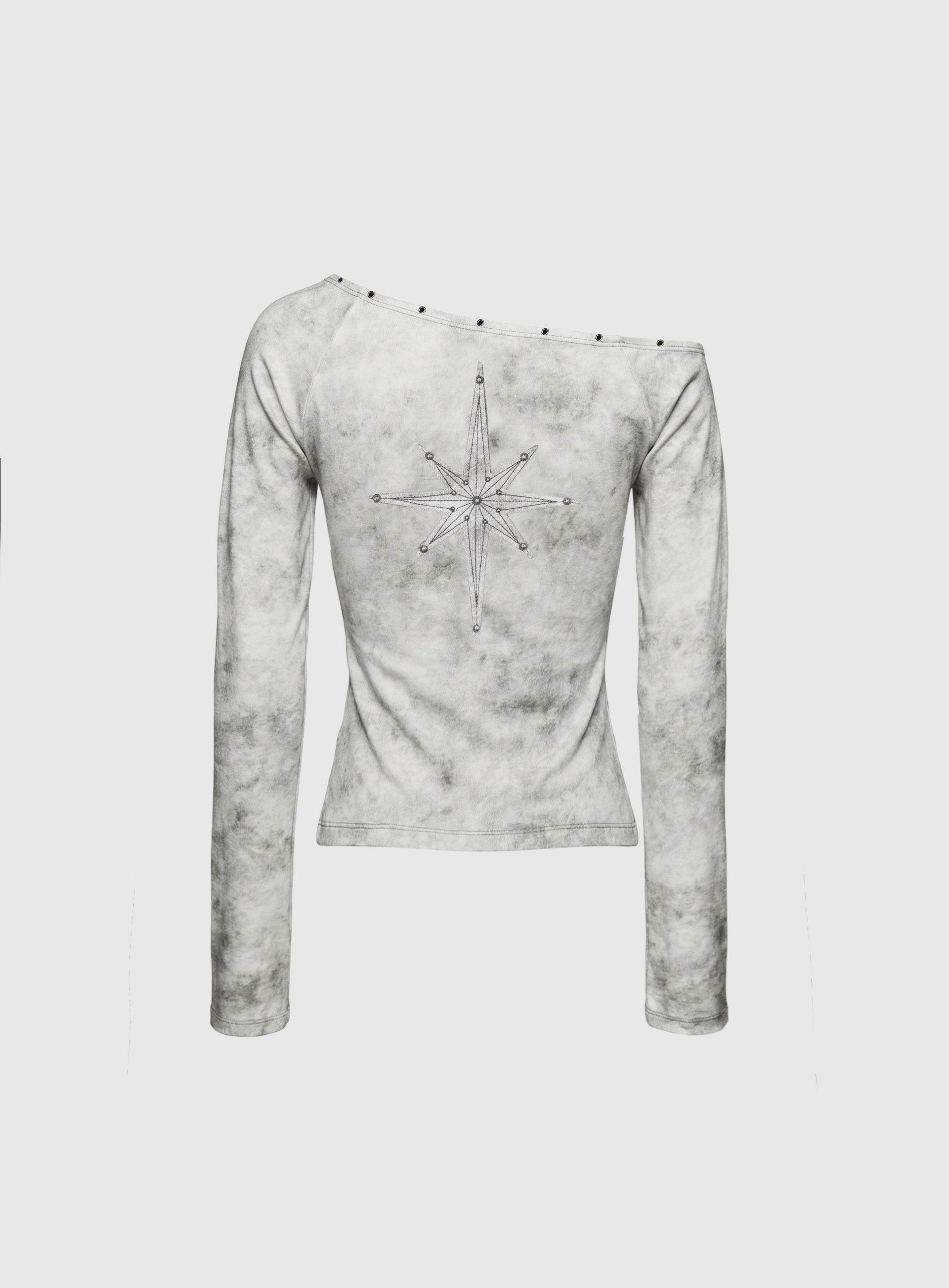 トップス BADBLOOD ViperCotton RibHenleyNeck White Badblood Viper Cotton Rib Asymmetric Top - White – BBGSHOPHK