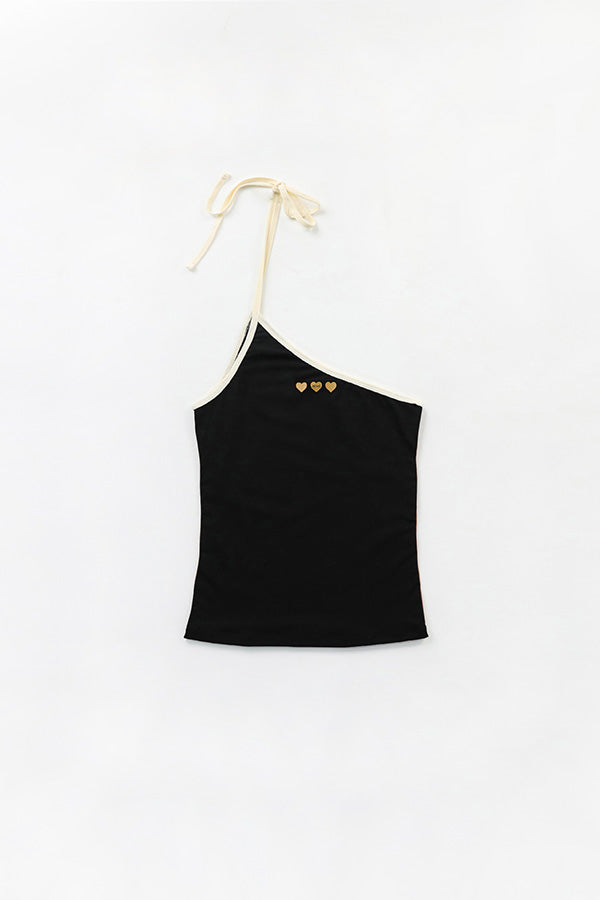 Badblood Cindy One Shoulder Tank Black