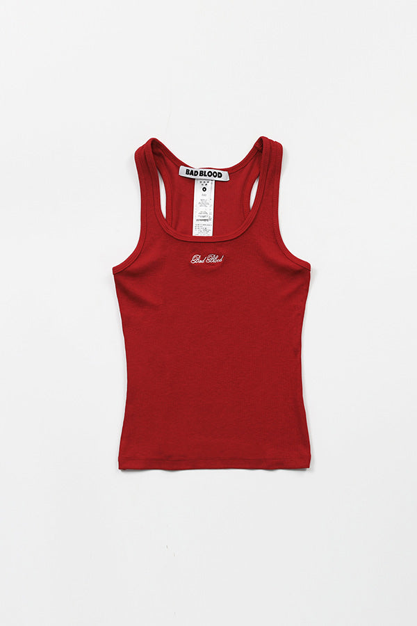 Badblood Classic Logo Basic Tank - Red