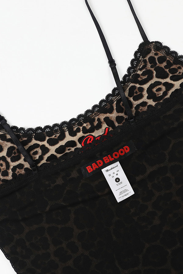 Badblood Leopard Reversible Cami Tank - Brown/Black