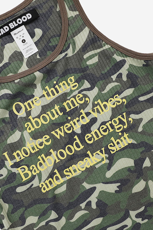 Badblood Camo Tank Top - Military