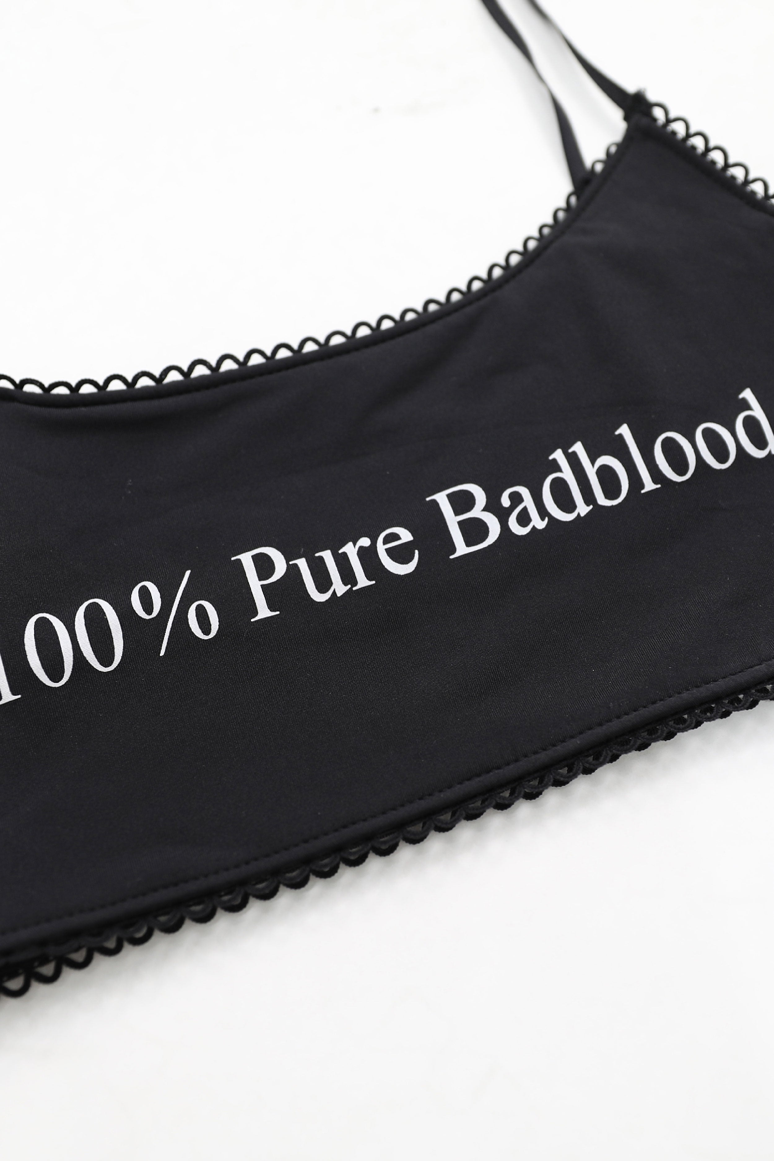 Badblood Pure 湯匙形比基尼上衣 黑色