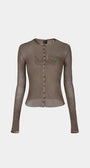 Badblood Breeze Button Up Cardigan Tobacco