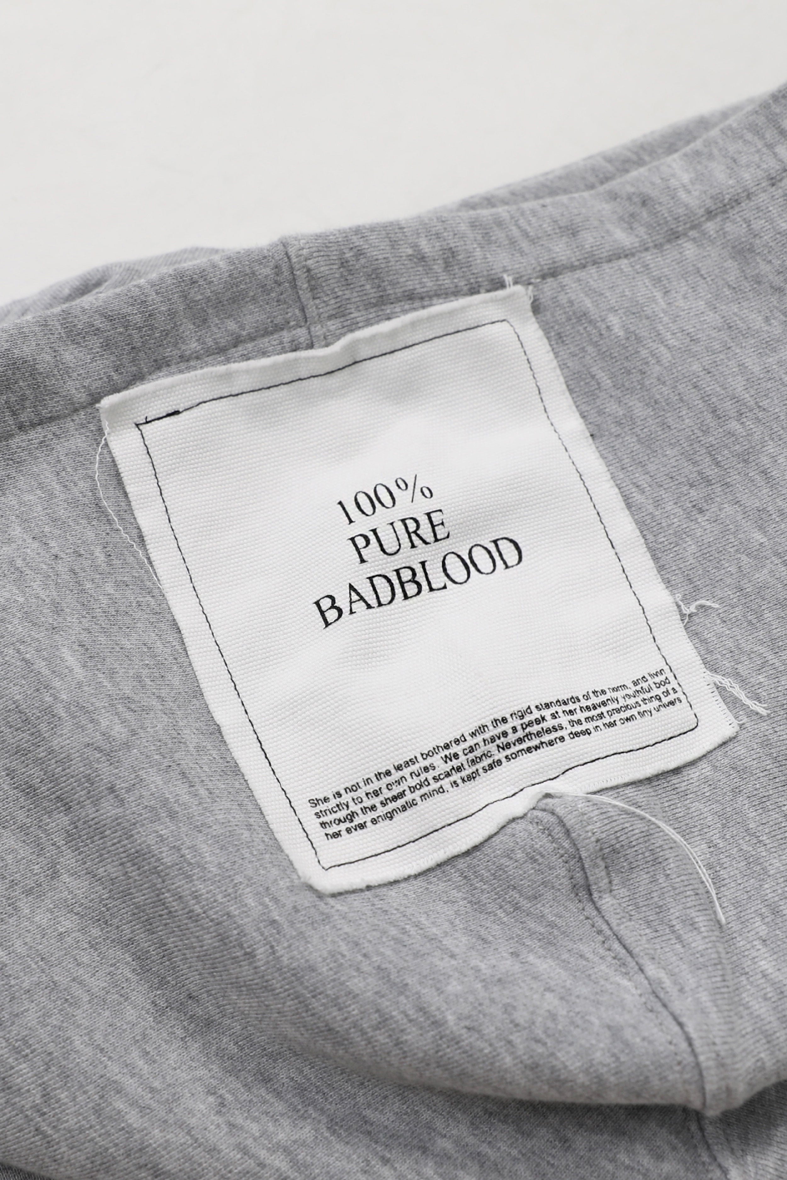 Badblood Absolutely Hooded Bodysuit Gray