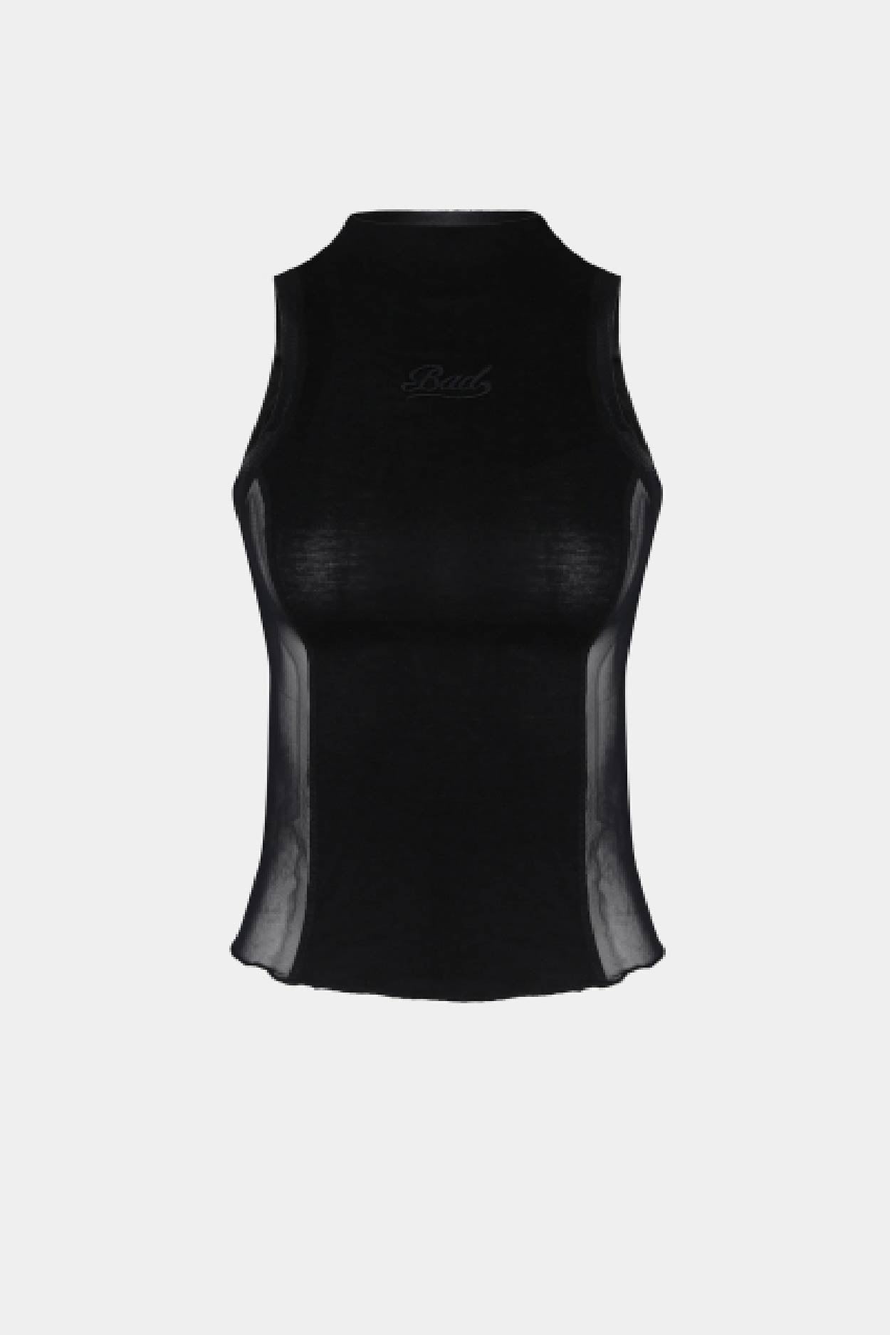 Badblood Second Skin Mock Neck Tank Black