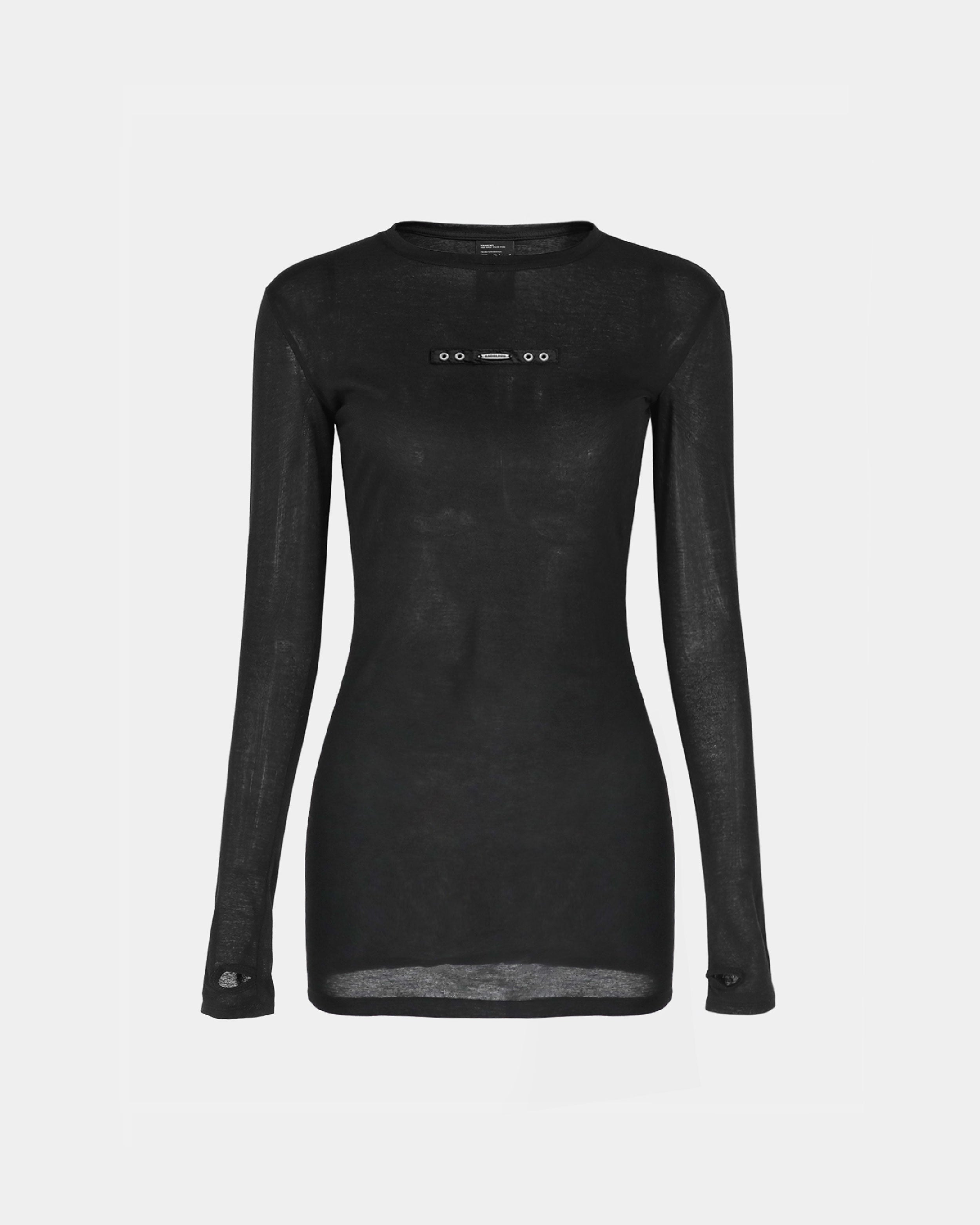 Badblood Nikki Mini Dress Long Sleeves Black