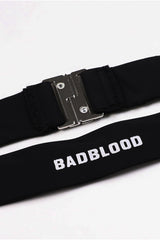 Badblood Tiny Logo Off Shoulder Shrug Black