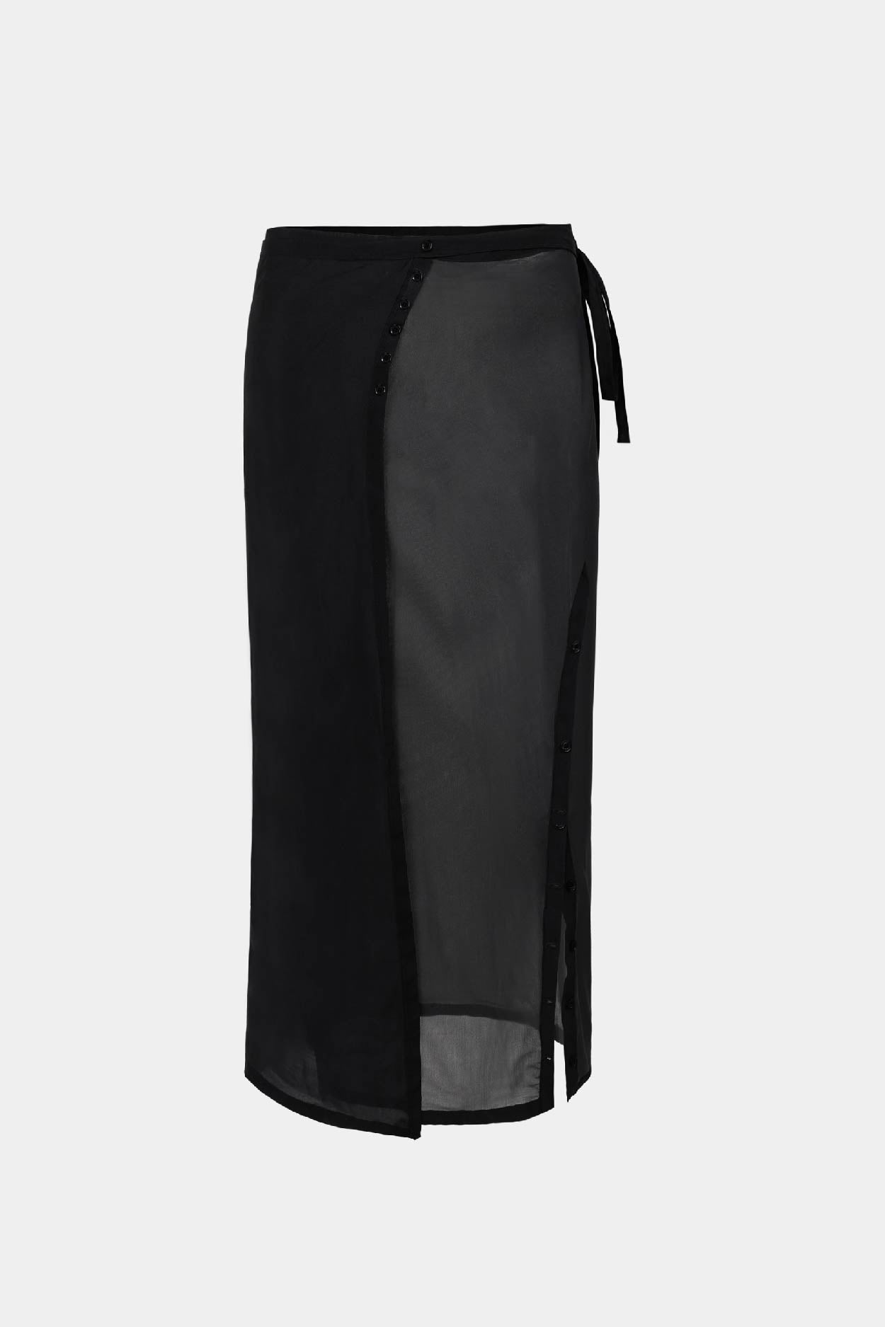 Badblood Breeze Midi Skirt Black