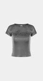 Badblood Second Skin Contrast T-Shirt Charcoal
