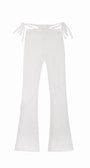 Badblood Selena Lace String Brush Cut Pants White