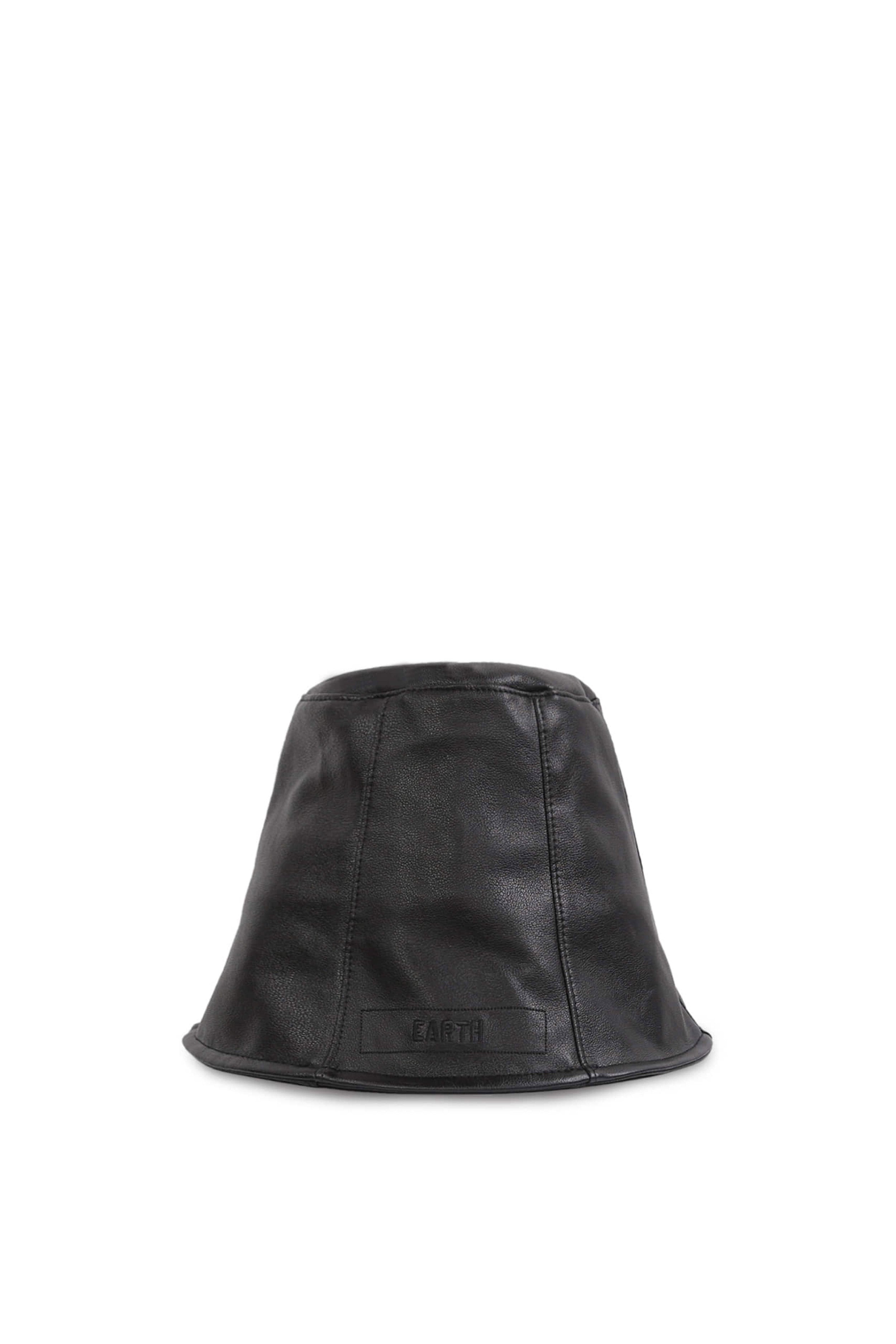 Badblood Leather Bucket Hat Black