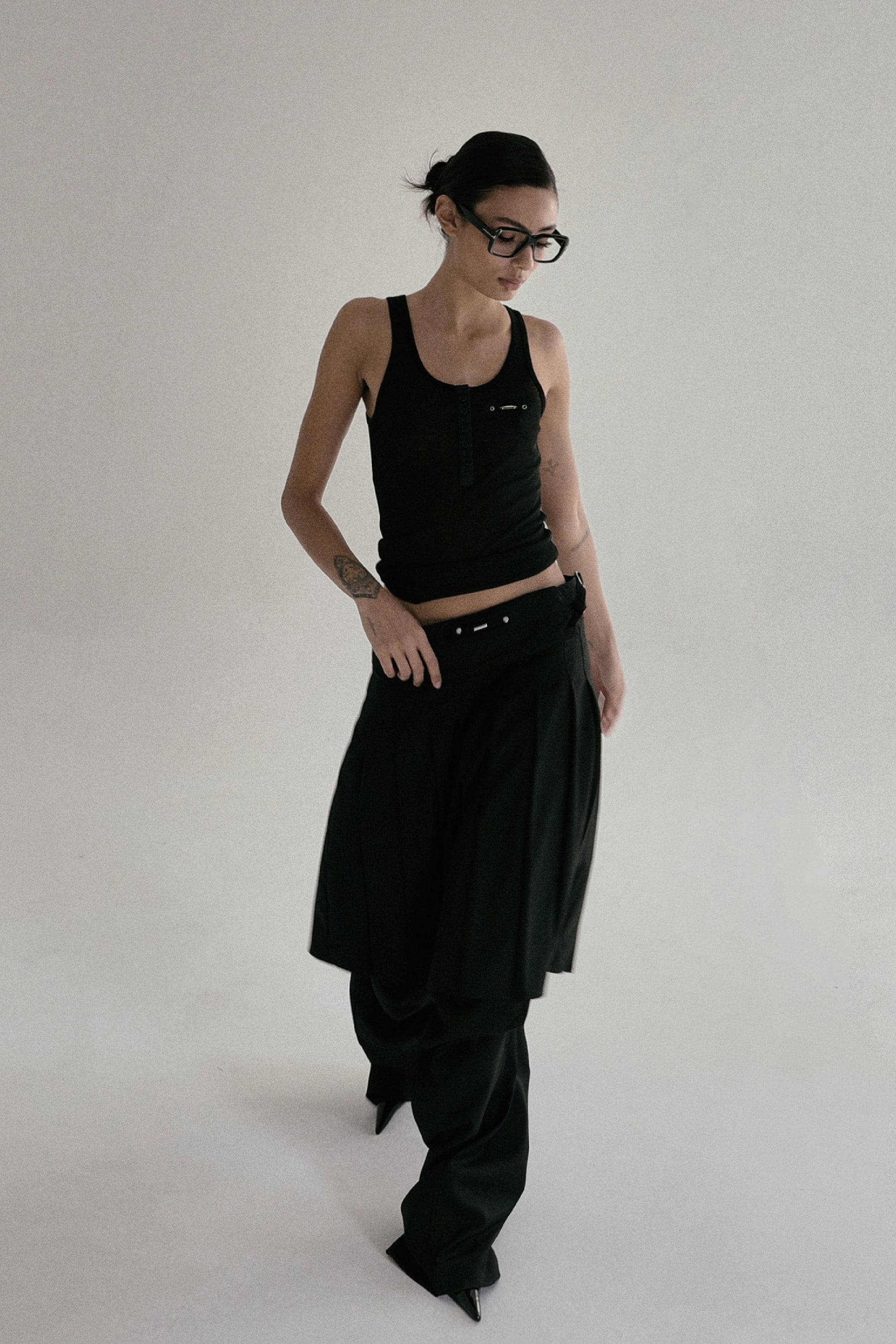 Badblood Nikki Henry Neck Tank Black