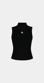 Badblood Fleur Mockneck Tank Black