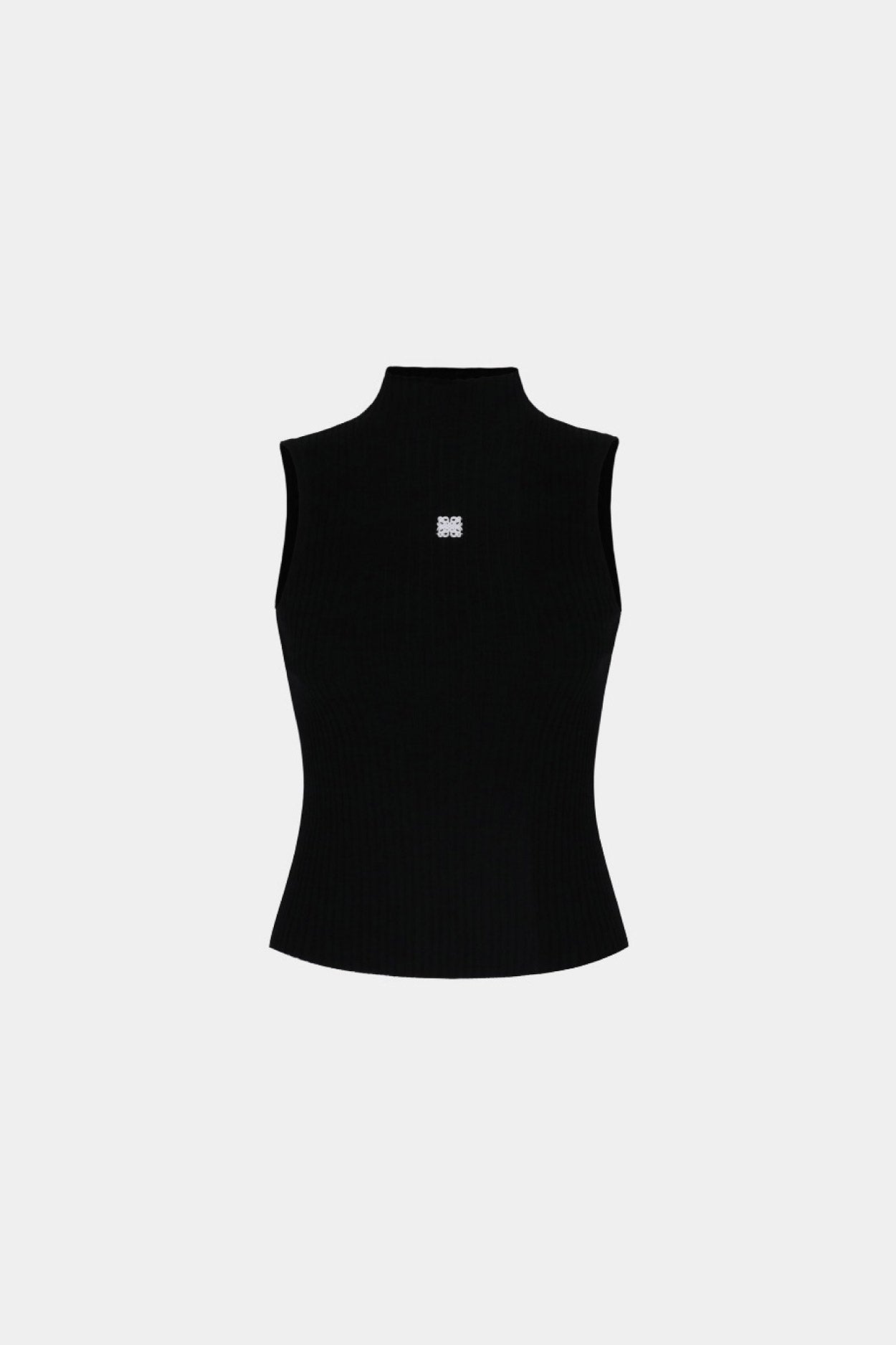 Badblood Fleur Mockneck Tank Black